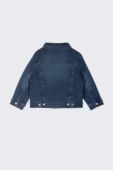 Дитяча джинсова куртка Coccodrillo колір синій