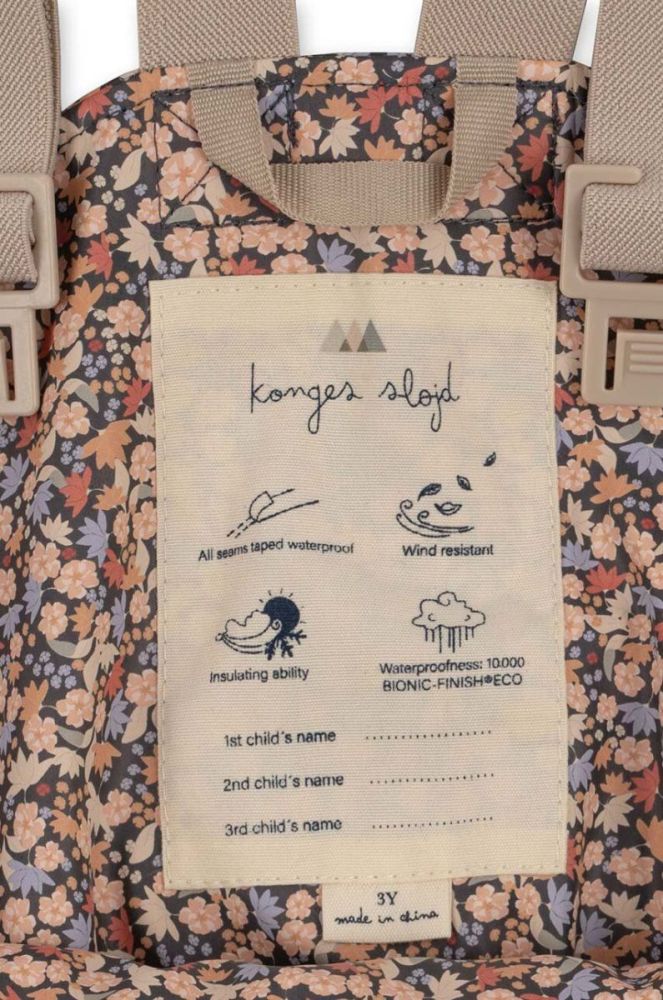 Дитячі куртка та комбінезон Konges Sl?jd колір коричневий фото 4