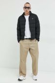 Пухова куртка Tommy Jeans чоловіча колір чорний перехідна (2936078)