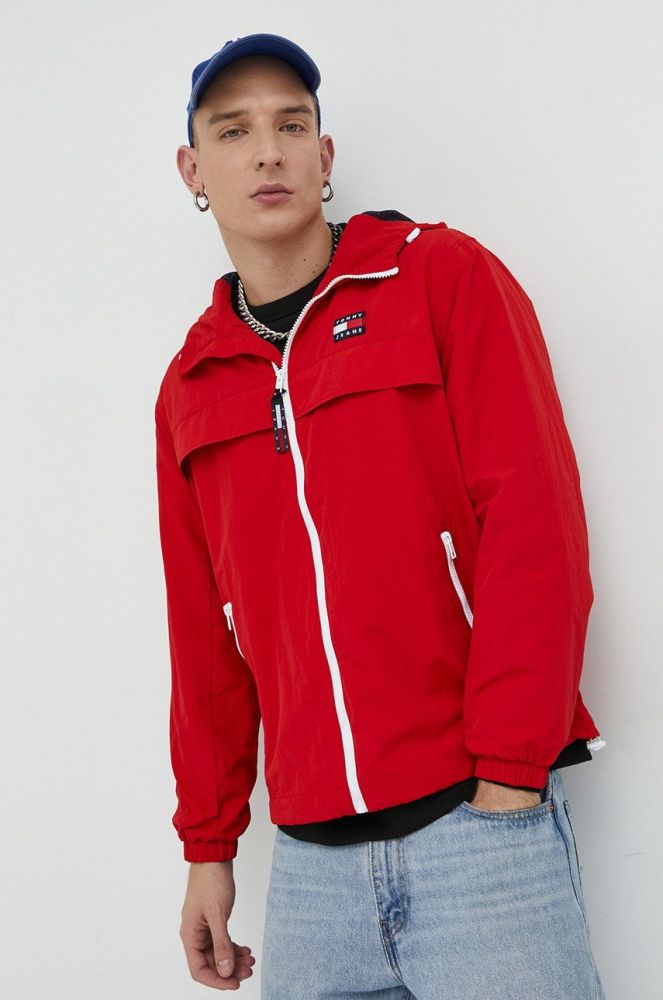 Куртка Tommy Jeans чоловіча колір червоний перехідна (2812650)