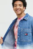 Джинсова куртка Tommy Jeans чоловіча перехідна колір блакитний (2957472)