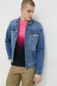 Джинсова куртка Tommy Jeans чоловіча перехідна колір блакитний (3039342)