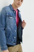 Джинсова куртка Tommy Jeans чоловіча перехідна колір блакитний (3039342)
