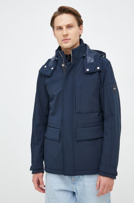 Куртка BOSS чоловіча колір синій перехідна (2919689)