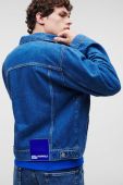 Джинсова куртка Karl Lagerfeld Jeans чоловіча перехідна колір блакитний