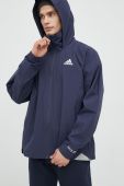 Дощовик adidas чоловіча колір синій перехідна