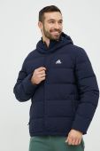 Пухова куртка adidas чоловіча колір синій зимова (2879643)