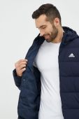 Пухова куртка adidas чоловіча колір синій зимова (2879643)