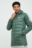 Пухова куртка adidas чоловіча колір зелений зимова (2870648)