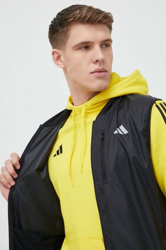 Спортивна безрукавка adidas Performance Own the Run колір чорний перехідна фото 6