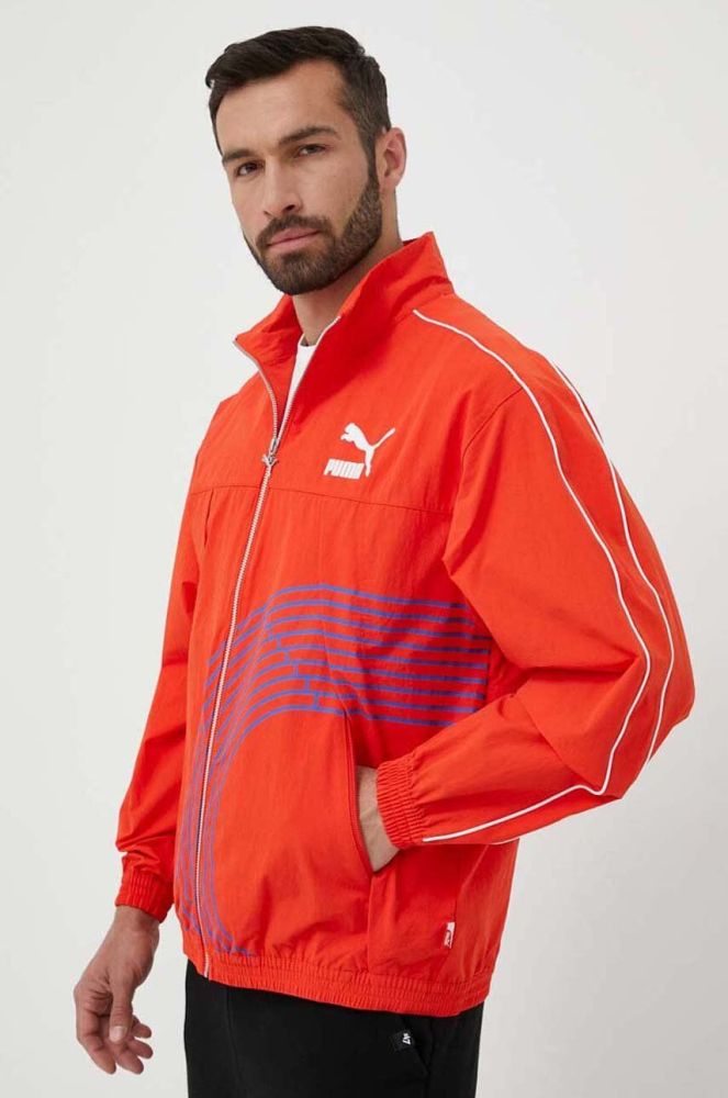 Куртка Puma чоловіча колір помаранчевий перехідна