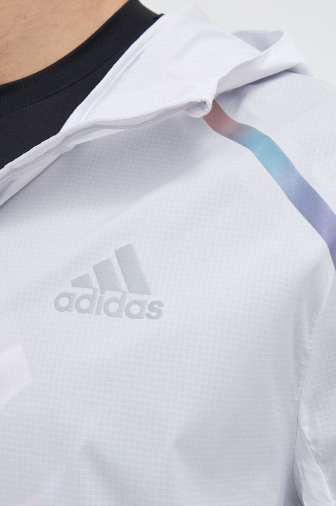 Вітровка adidas Performance Marathon колір фіолетовий перехідна фото 5