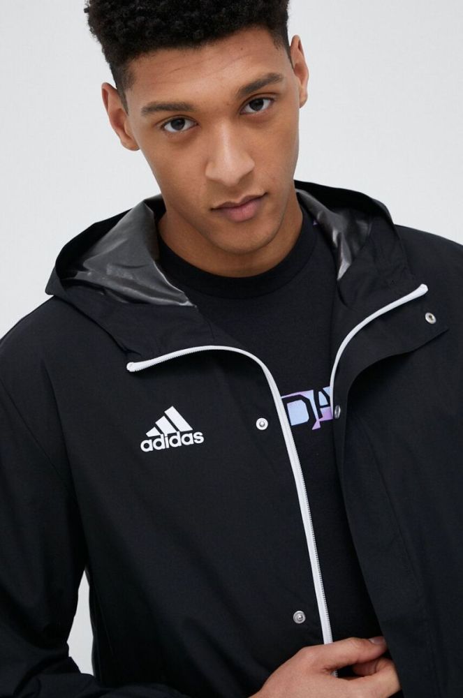 Куртка adidas Performance чоловіча колір чорний перехідна (3185093) фото 4
