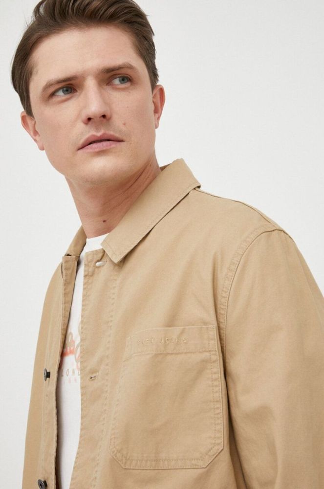 Куртка Pepe Jeans чоловіча колір бежевий перехідна (3170325) фото 4