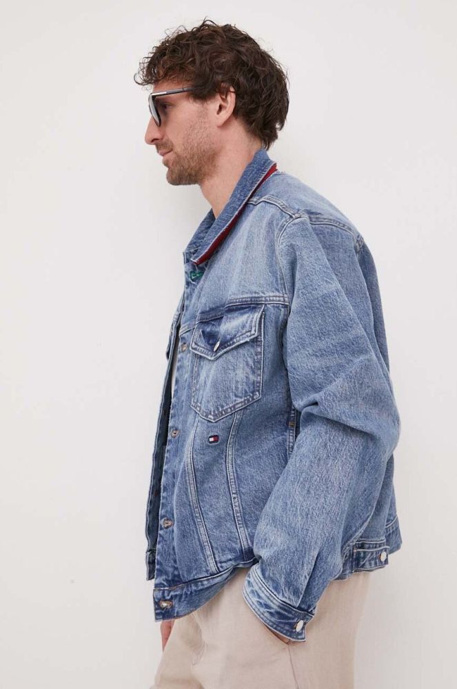 Джинсова куртка Tommy Hilfiger x Shawn Mendes перехідна колір блакитний