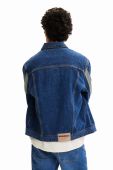 Джинсова куртка Desigual чоловіча перехідна колір блакитний (2939926)