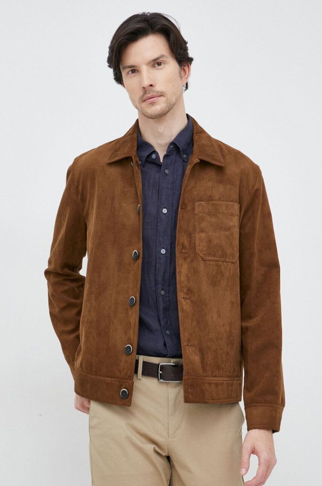 Куртка Sisley чоловіча колір коричневий перехідна (3128210)