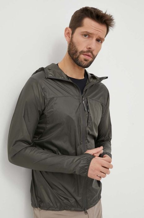 Протидощова куртка Houdini Come Along чоловіча колір зелений перехідна Протидощова куртка Houdini Come Along чоловіча колір зелений перехідна