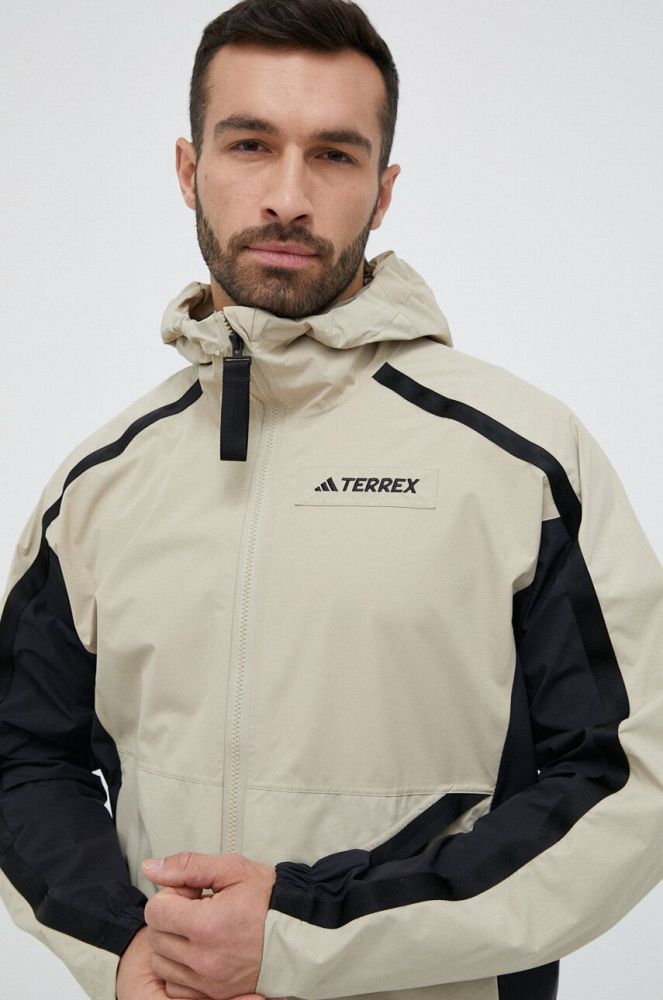 Куртка outdoor adidas TERREX Utilitas колір бежевий