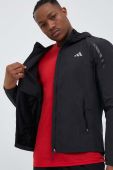 Бігова куртка adidas Performance Marathon колір чорний перехідна