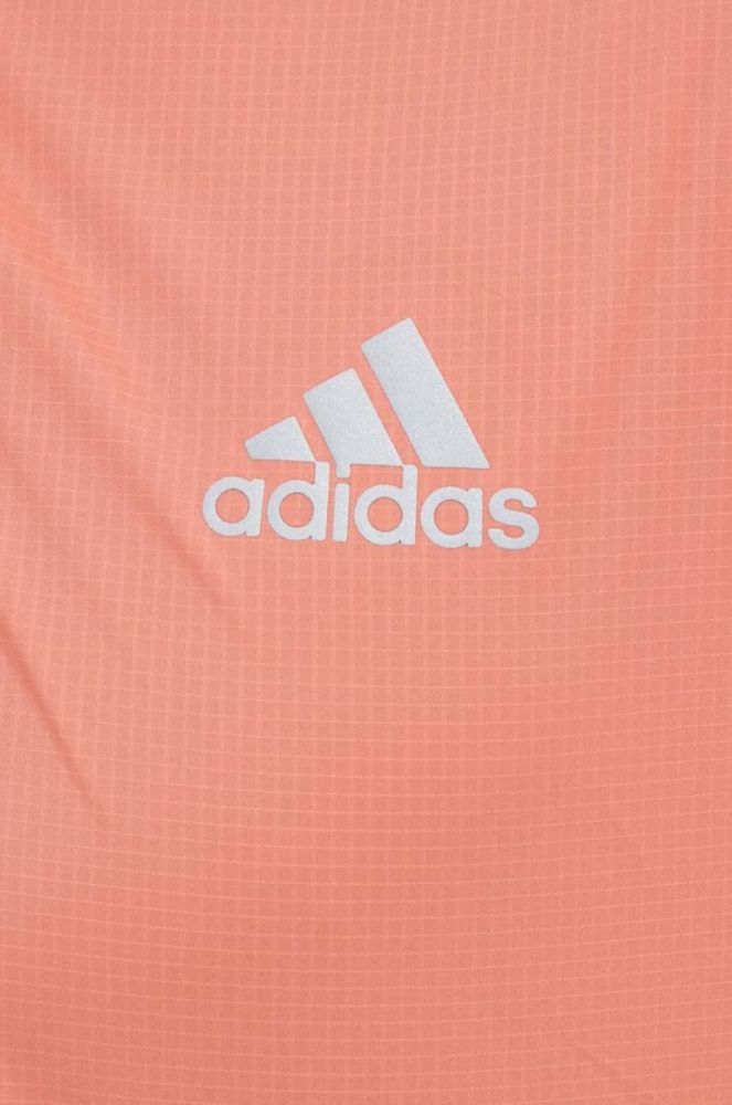 Бігова куртка adidas Performance Marathon колір помаранчевий перехідна фото 5