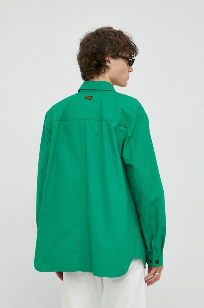 Куртка G-Star Raw чоловіча колір зелений перехідна oversize (2957486) фото 3