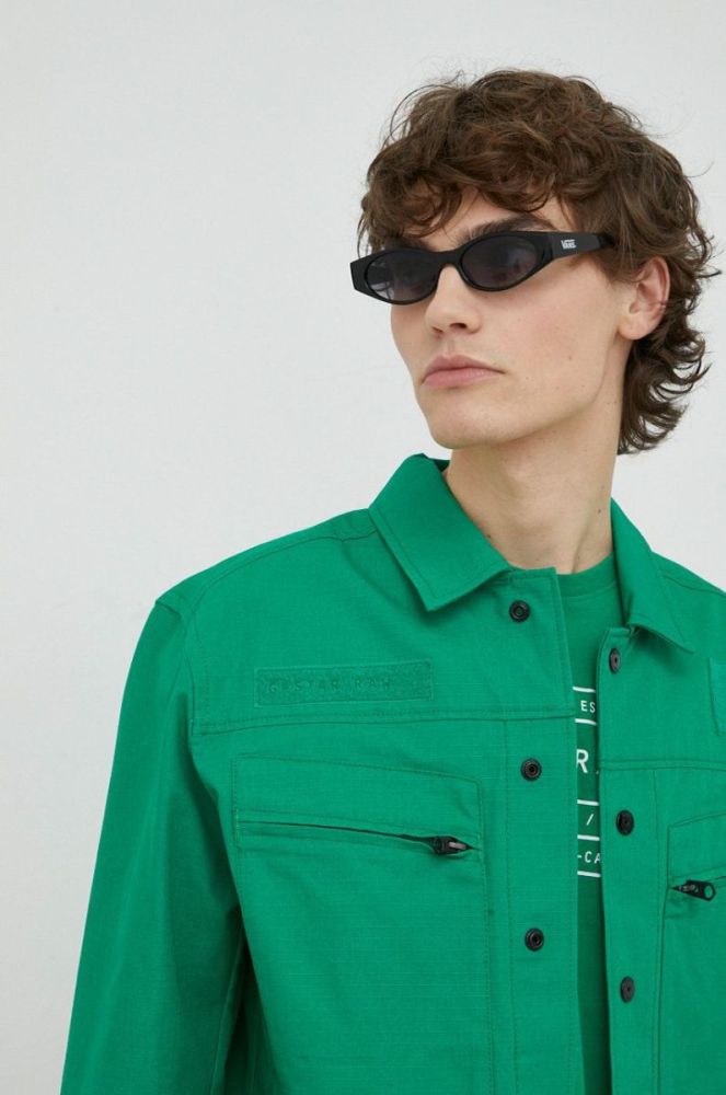 Куртка G-Star Raw чоловіча колір зелений перехідна oversize (2957486) фото 4
