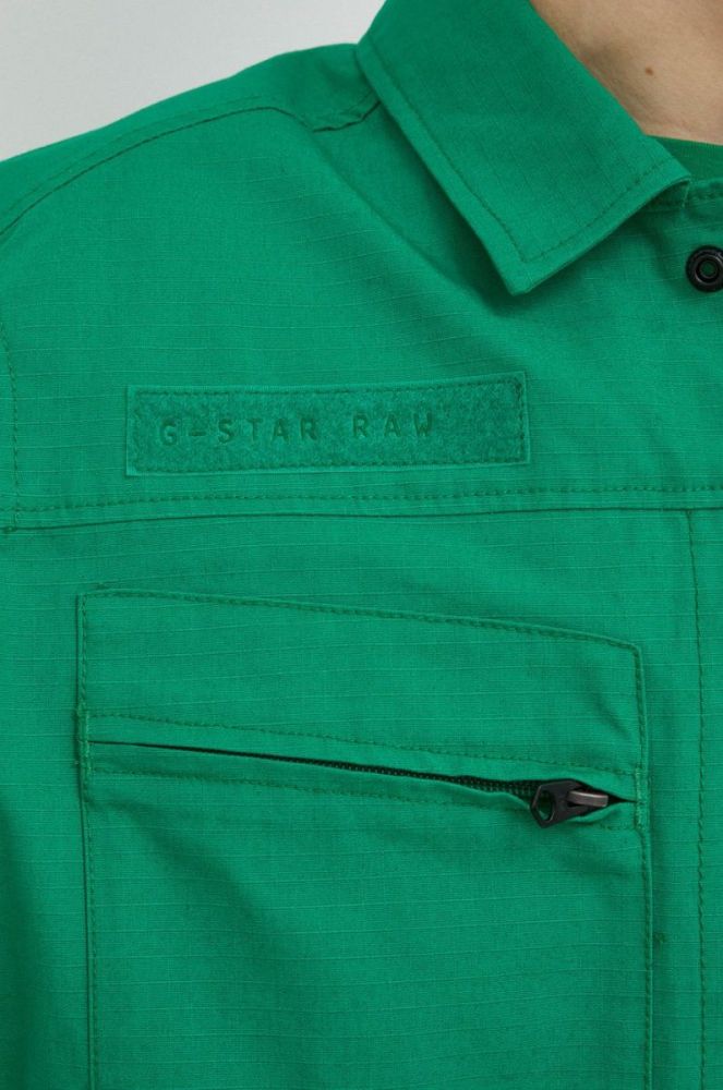 Куртка G-Star Raw чоловіча колір зелений перехідна oversize (2957486) фото 5