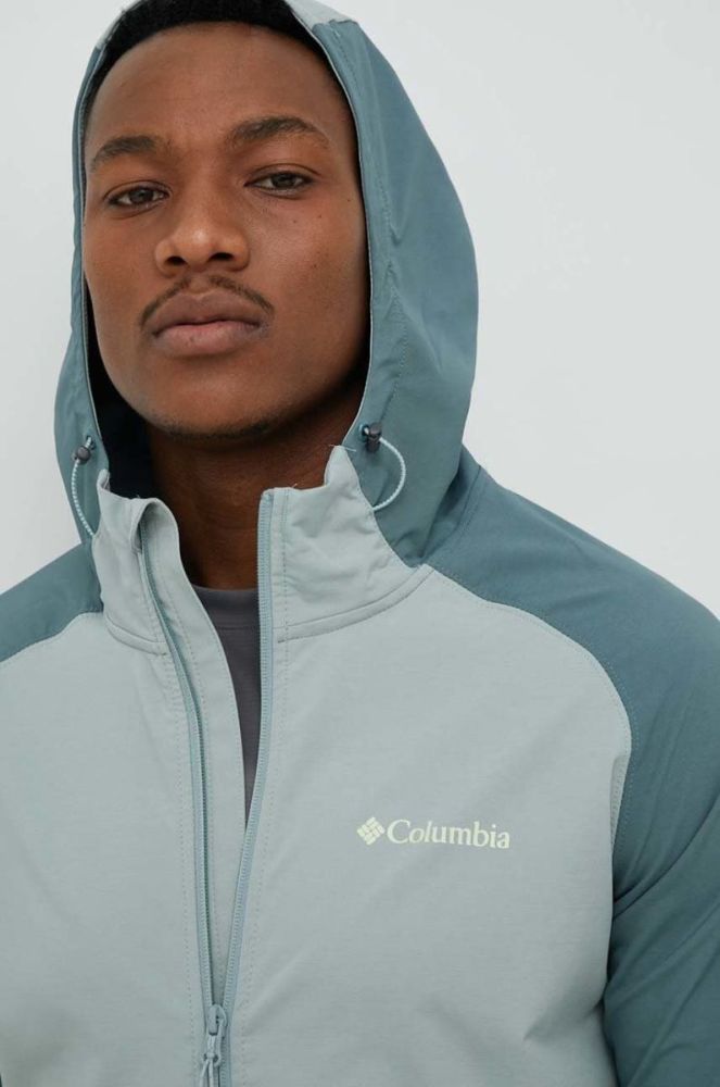 Дощовик Columbia Panther Creek чоловіча колір бірюзовий перехідна фото 3