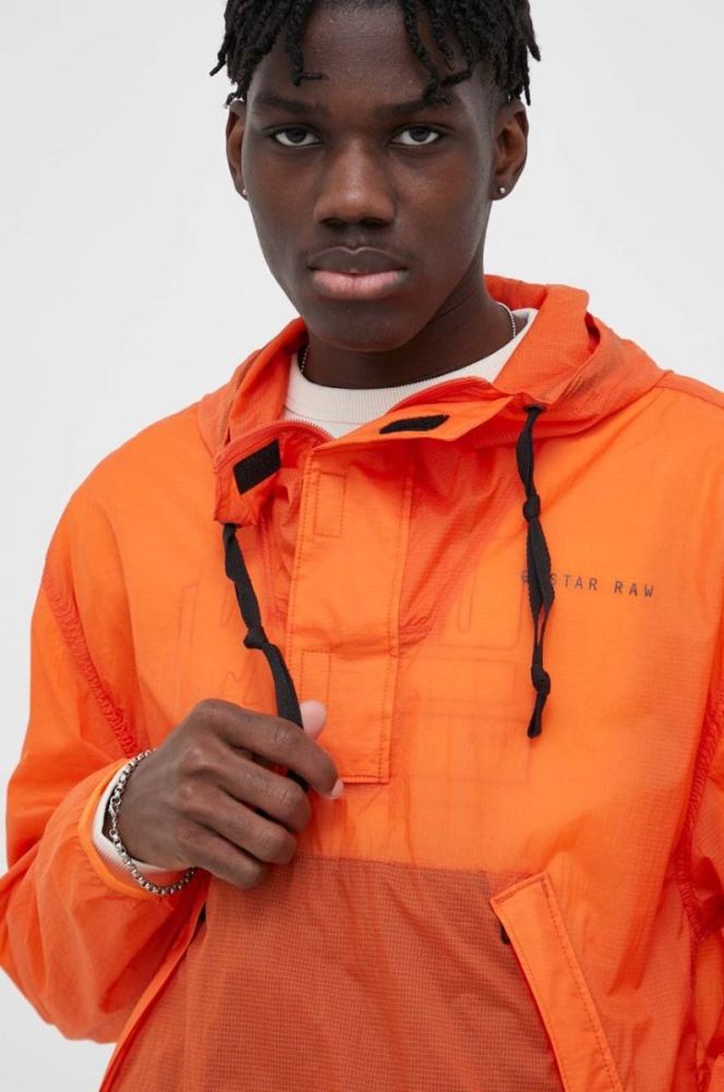 Куртка G-Star Raw чоловіча колір помаранчевий перехідна oversize фото 5