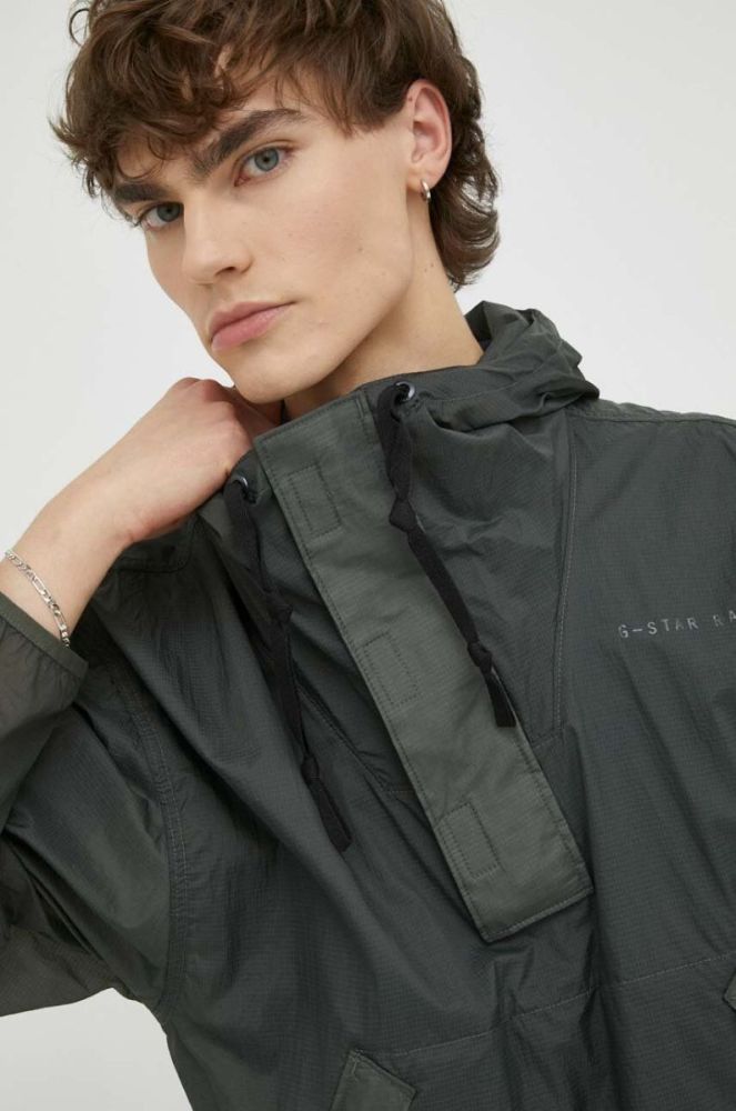 Куртка G-Star Raw чоловіча колір зелений перехідна oversize (3238261) фото 5