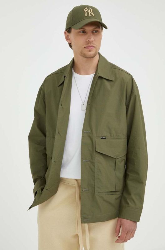 Куртка G-Star Raw чоловіча колір зелений перехідна oversize (3263693) фото 2