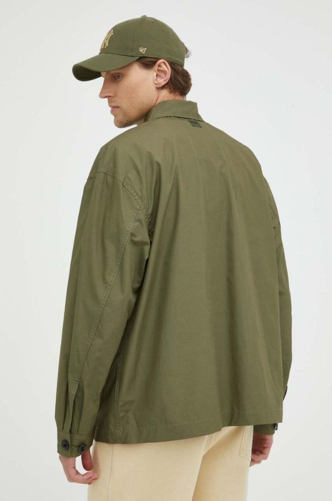Куртка G-Star Raw чоловіча колір зелений перехідна oversize (3263693) фото 3
