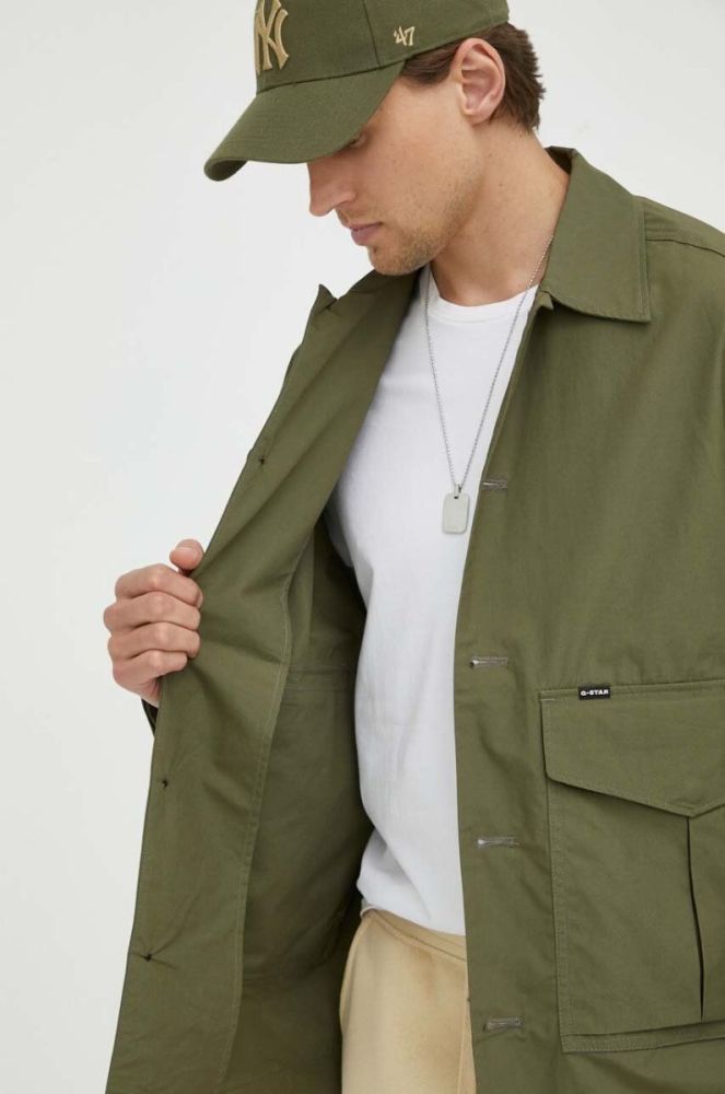 Куртка G-Star Raw чоловіча колір зелений перехідна oversize (3263693) фото 6