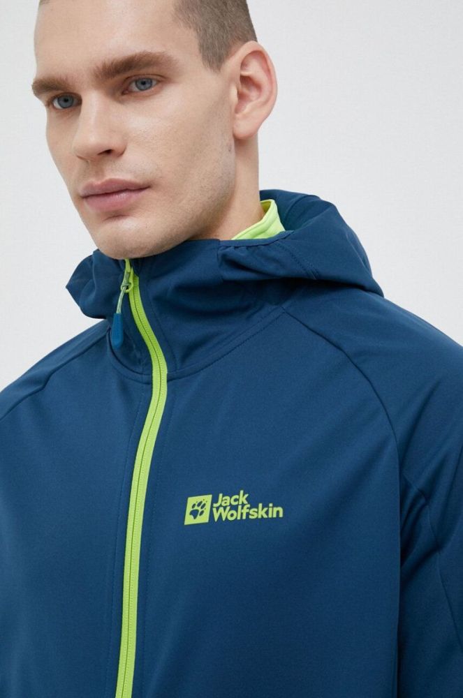 Куртка outdoor Jack Wolfskin Feldberg Hoody колір блакитний фото 4