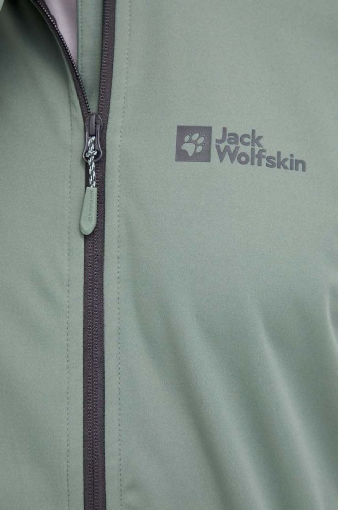 Куртка outdoor Jack Wolfskin Feldberg Hoody колір зелений фото 5