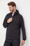 Куртка outdoor Jack Wolfskin Feldberg Hoody колір чорний Куртка outdoor Jack Wolfskin Feldberg Hoody колір чорний