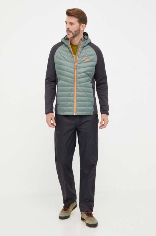 Спортивна куртка Jack Wolfskin Routeburn Pro Hybrid колір зелений фото 2