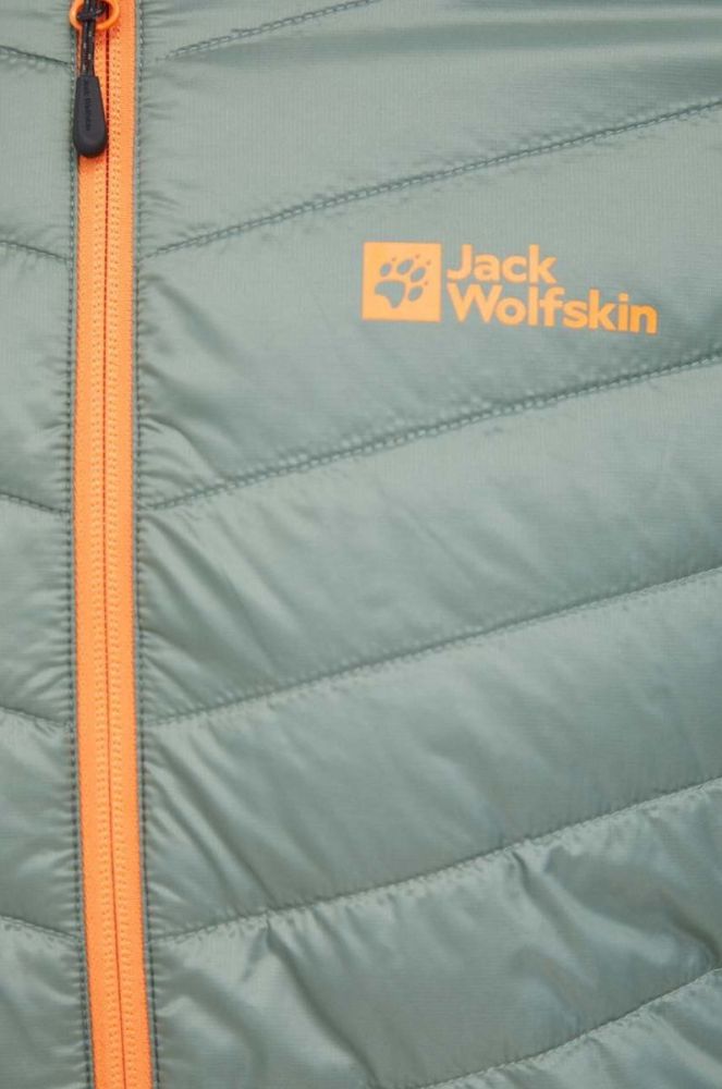 Спортивна куртка Jack Wolfskin Routeburn Pro Hybrid колір зелений фото 5