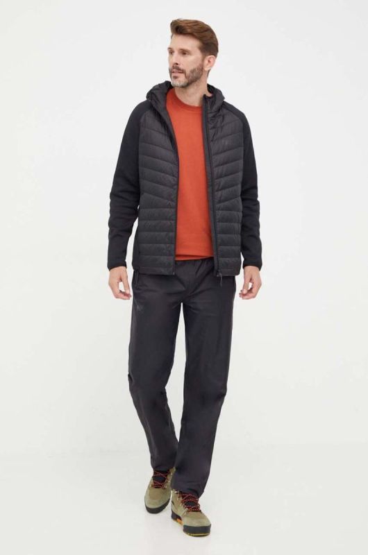 Спортивна куртка Jack Wolfskin Routeburn Pro Hybrid колір чорний фото 2