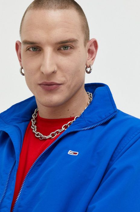 Куртка Tommy Jeans чоловіча перехідна колір блакитний (2979818)
