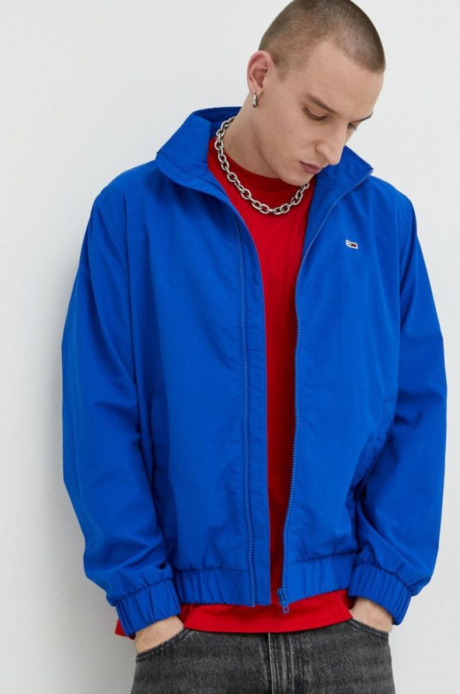 Куртка Tommy Jeans чоловіча перехідна колір блакитний (2979818) фото 4