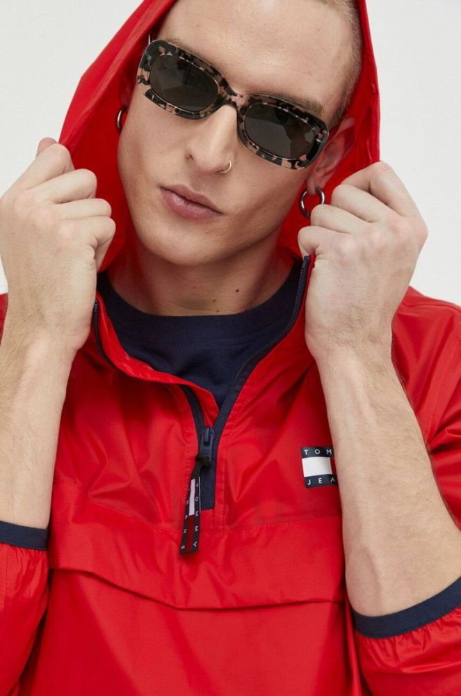 Куртка Tommy Jeans чоловіча колір червоний перехідна (3081922) фото 4