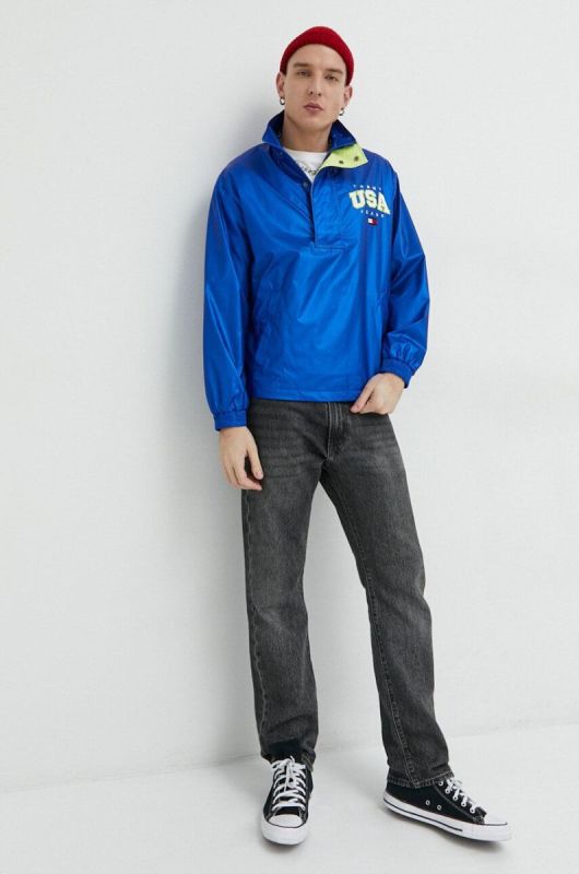 Куртка Tommy Jeans чоловіча перехідна oversize колір блакитний (2979830) фото 2