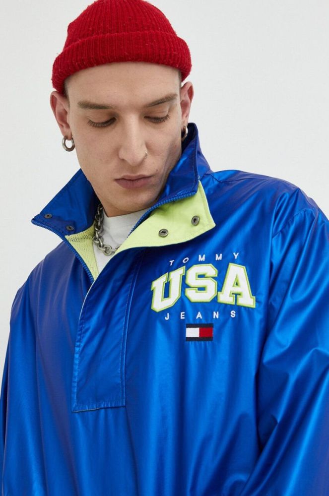 Куртка Tommy Jeans чоловіча перехідна oversize колір блакитний (2979830) фото 5