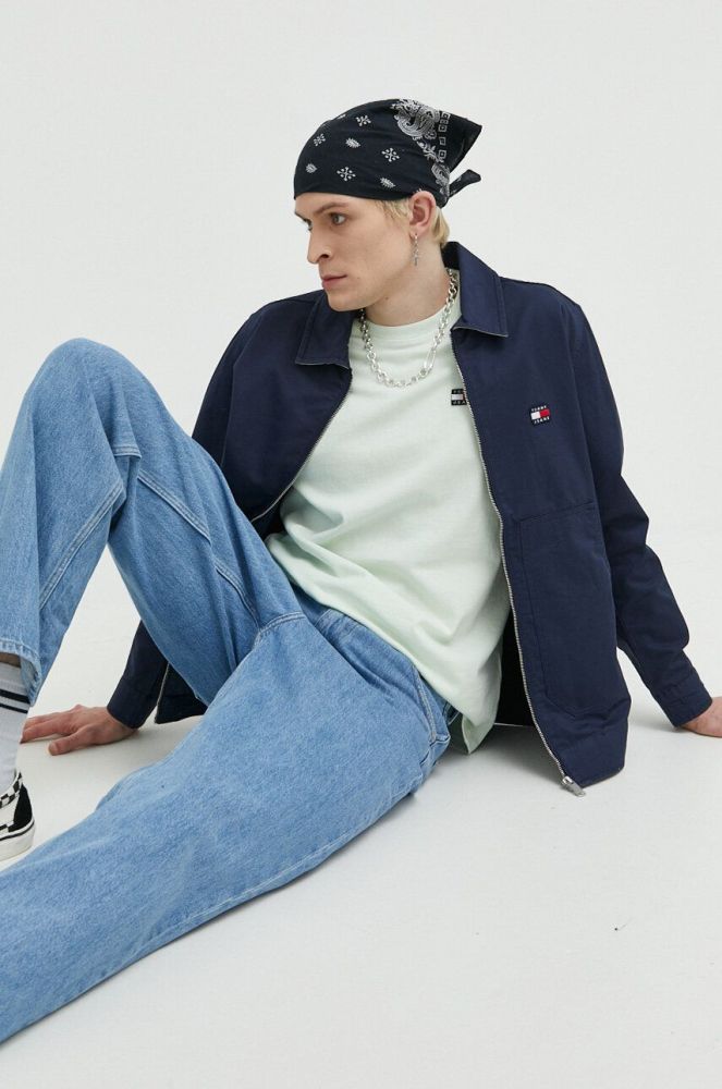 Куртка Tommy Jeans чоловіча колір синій перехідна (3144491)