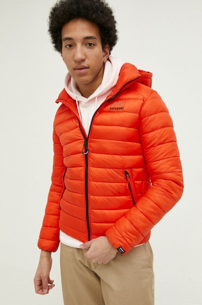 Куртка Superdry чоловіча колір помаранчевий зимова (3185115)