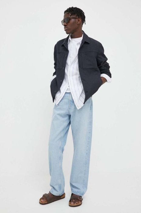 Куртка Les Deux чоловіча колір синій перехідна (3158946)