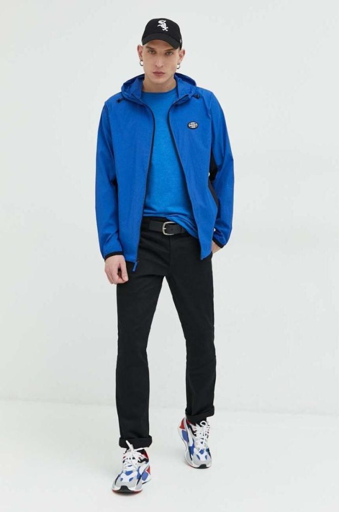 Куртка DC чоловіча перехідна oversize колір блакитний фото 2
