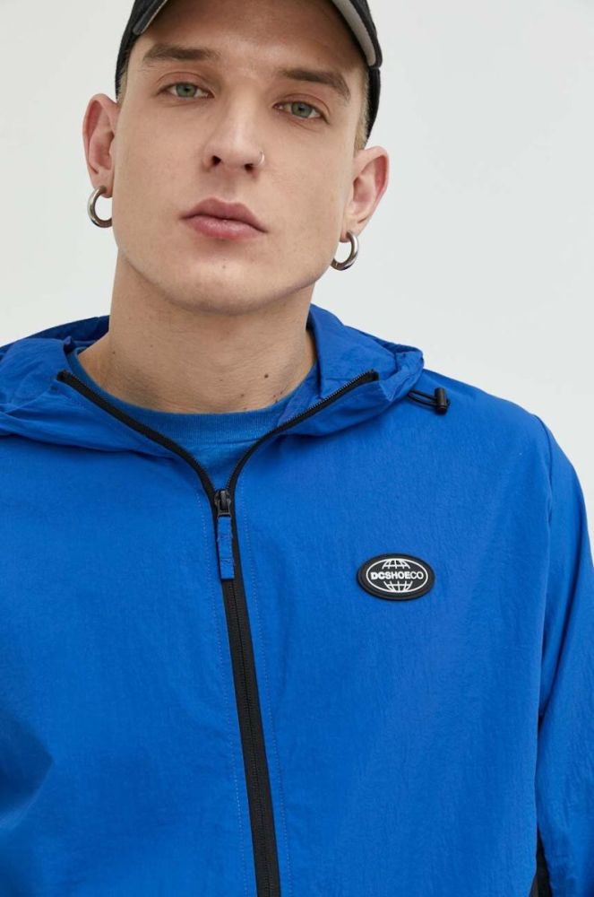 Куртка DC чоловіча перехідна oversize колір блакитний фото 5